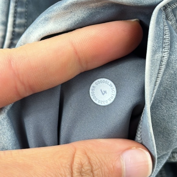 Lululemon Fast and Free High Rise Tight 25" *Ice Dye Ice Wash Asphalt Grey - Picture 7 of 7